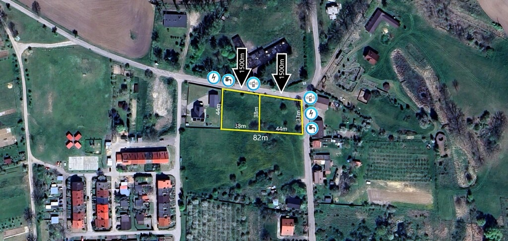 Działka na sprzedaż Gogolice 1 500 m2 | Arka Nieruchomości