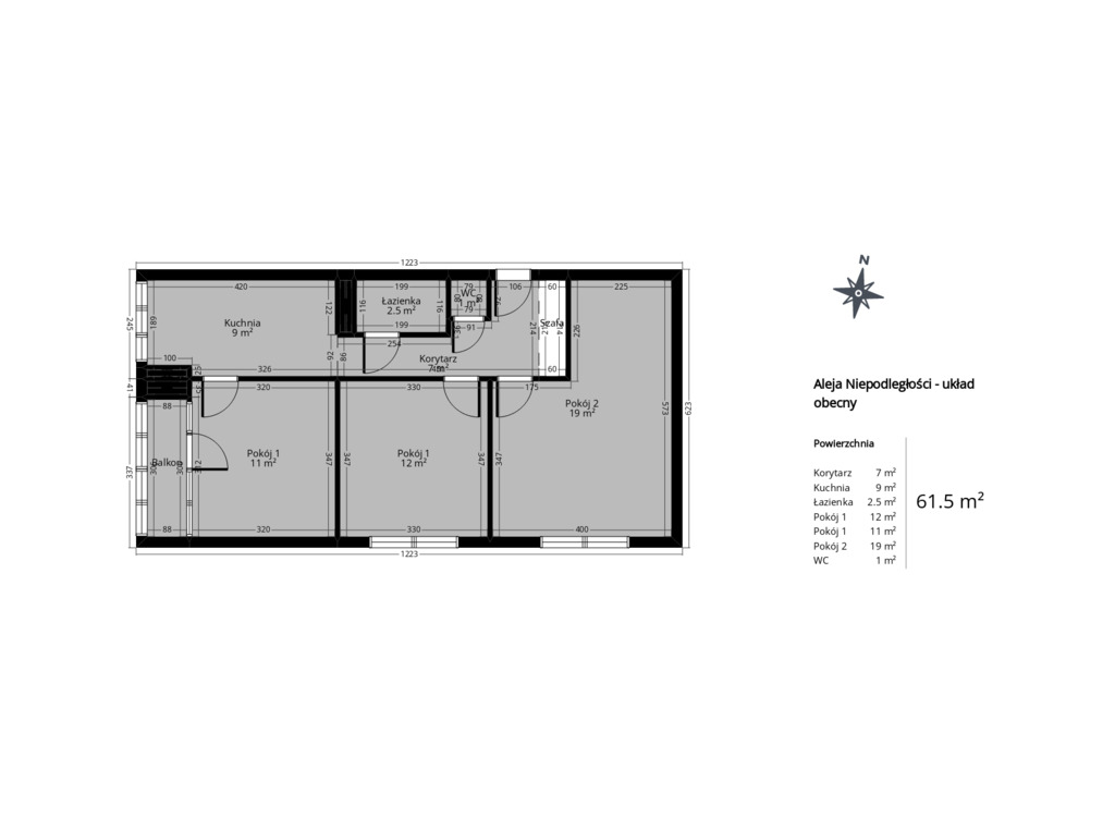 Mieszkanie na sprzedaż Szczecin, Centrum 61 m2 | Arka Nieruchomości