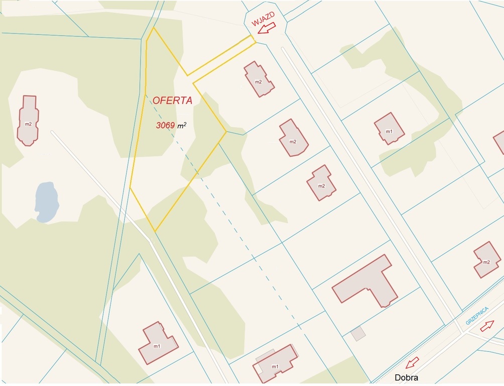 Działka na sprzedaż Grzepnica 3 069 m2 | Arka Nieruchomości