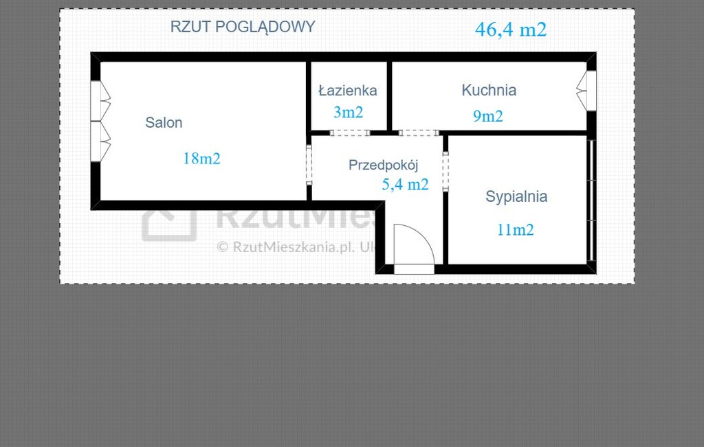 Mieszkanie na sprzedaż Szczecin, Niebuszewo 46 m2 | Arka Nieruchomości