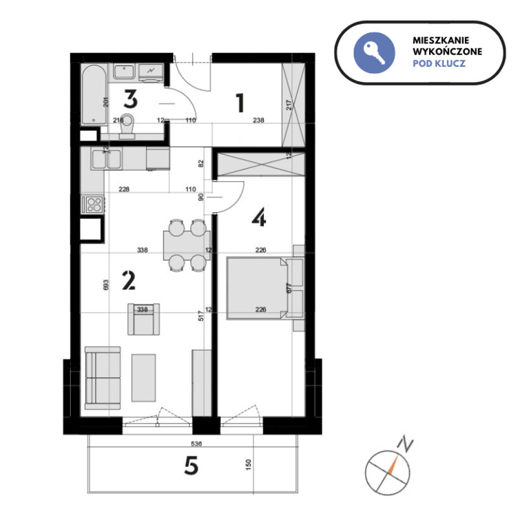 Mieszkanie na sprzedaż Szczecin, Drzetowo 49 m2 | Arka Nieruchomości