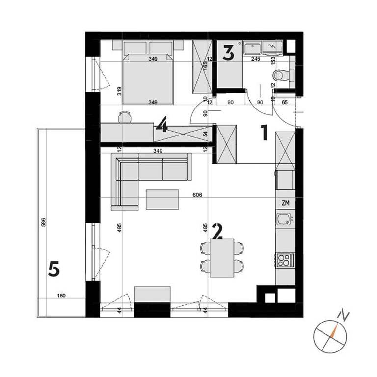 Mieszkanie na sprzedaż Szczecin, Drzetowo 47 m2 | Arka Nieruchomości