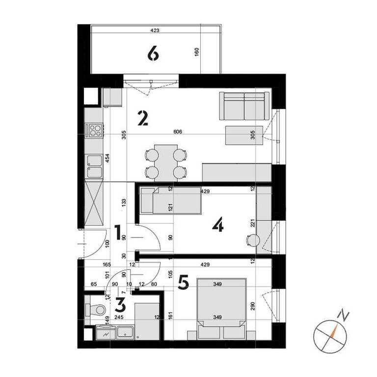 Mieszkanie na sprzedaż Szczecin, Drzetowo 46 m2 | Arka Nieruchomości