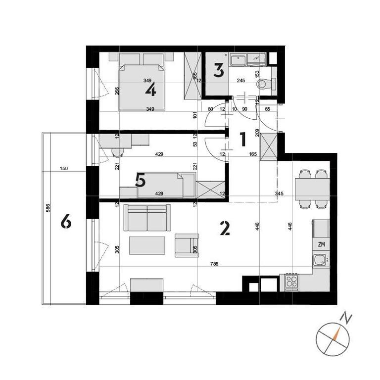 Mieszkanie na sprzedaż Szczecin, Drzetowo 54 m2 | Arka Nieruchomości