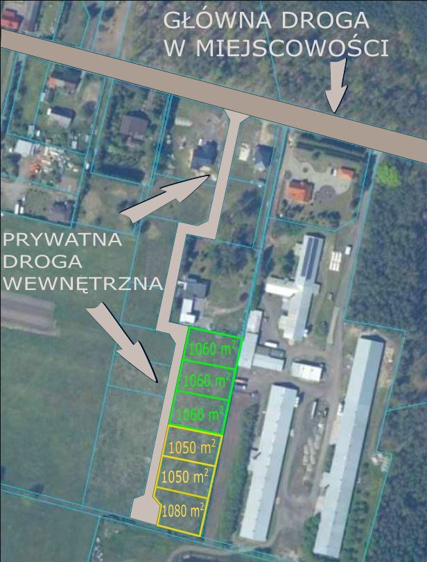 Działka na sprzedaż Modrzewie 1 050 m2 | Arka Nieruchomości