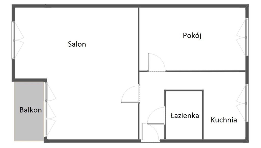 Mieszkanie na sprzedaż Szczecin, Dąbie 47 m2 | Arka Nieruchomości
