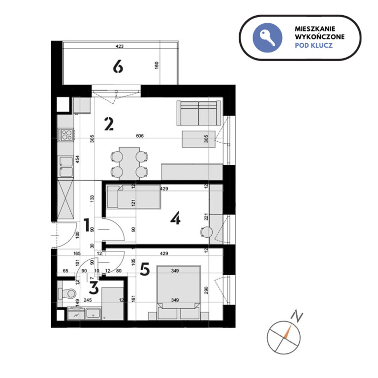 Mieszkanie na sprzedaż Szczecin, Drzetowo 46 m2 | Arka Nieruchomości