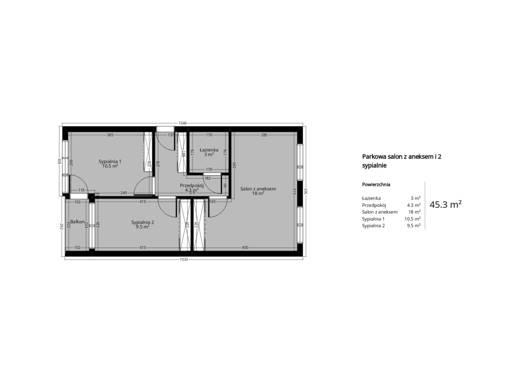 Mieszkanie na sprzedaż Szczecin, Drzetowo 45 m2 | Arka Nieruchomości
