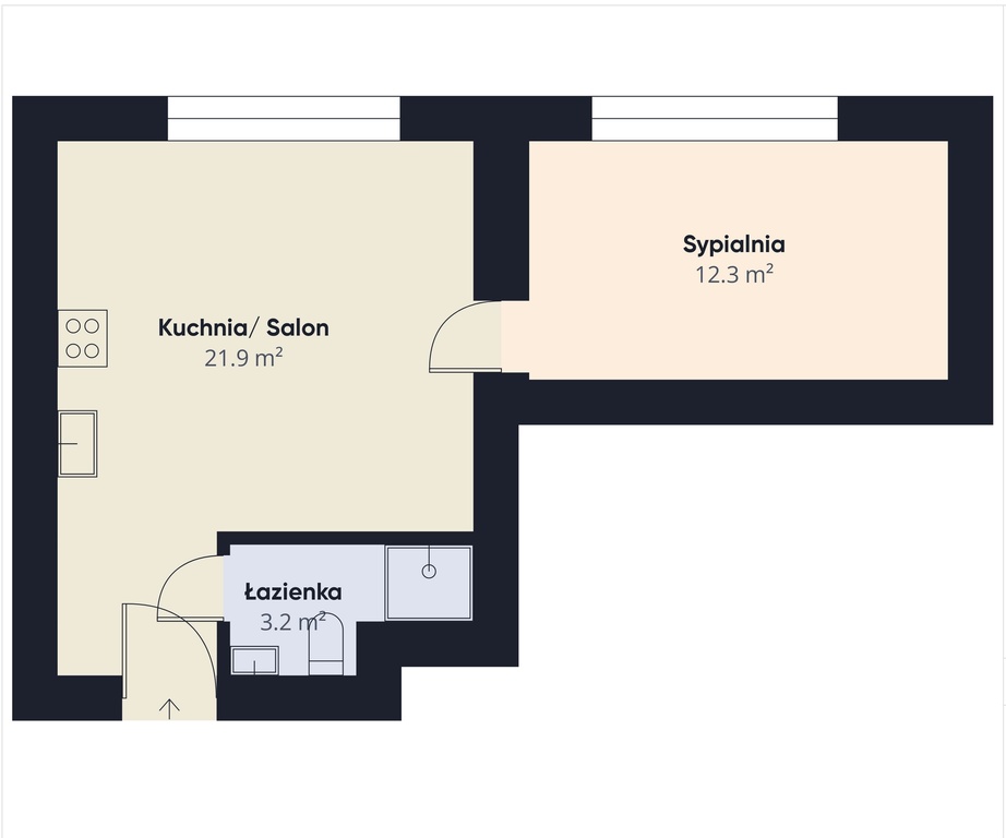 Mieszkanie na sprzedaż Świnoujście 40 m2 | Arka Nieruchomości