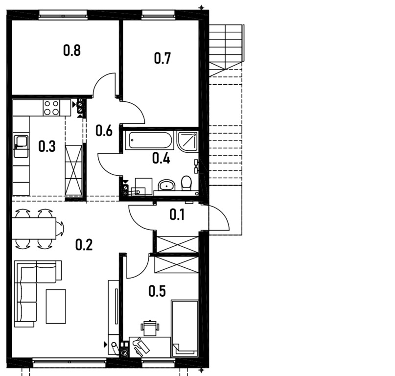 Mieszkanie na sprzedaż Szczecin, Osów 77 m2 | Arka Nieruchomości