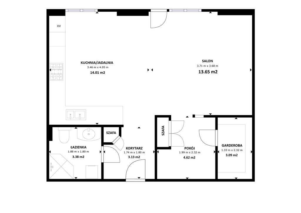 Mieszkanie na sprzedaż Świnoujście 40 m2 | Arka Nieruchomości