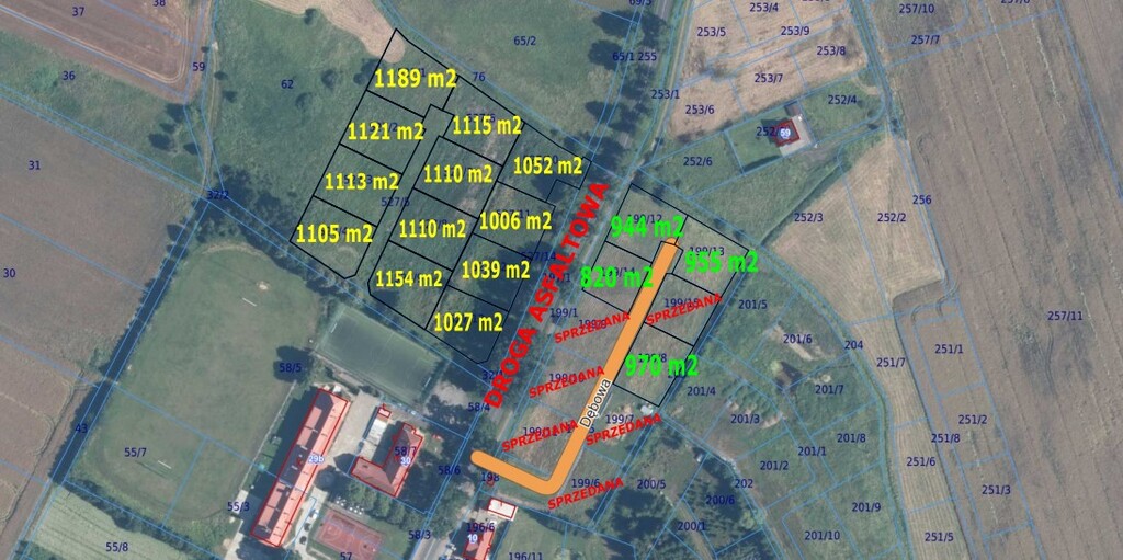 Działka na sprzedaż Dębice 944 m2 | Arka Nieruchomości