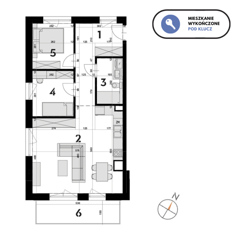 Mieszkanie na sprzedaż Szczecin, Drzetowo 59 m2 | Arka Nieruchomości