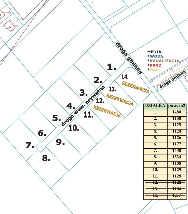 Działka na sprzedaż Przybiernów 1 177 m2 | Arka Nieruchomości