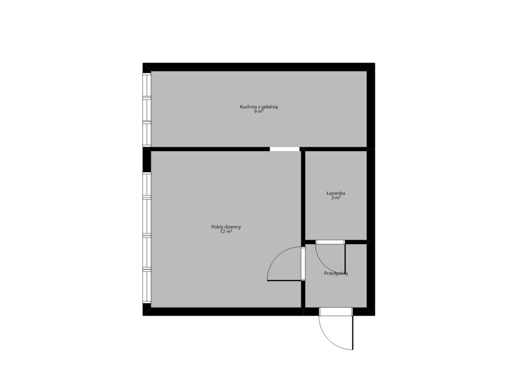 Mieszkanie na sprzedaż Szczecin, Centrum 28 m2 | Arka Nieruchomości