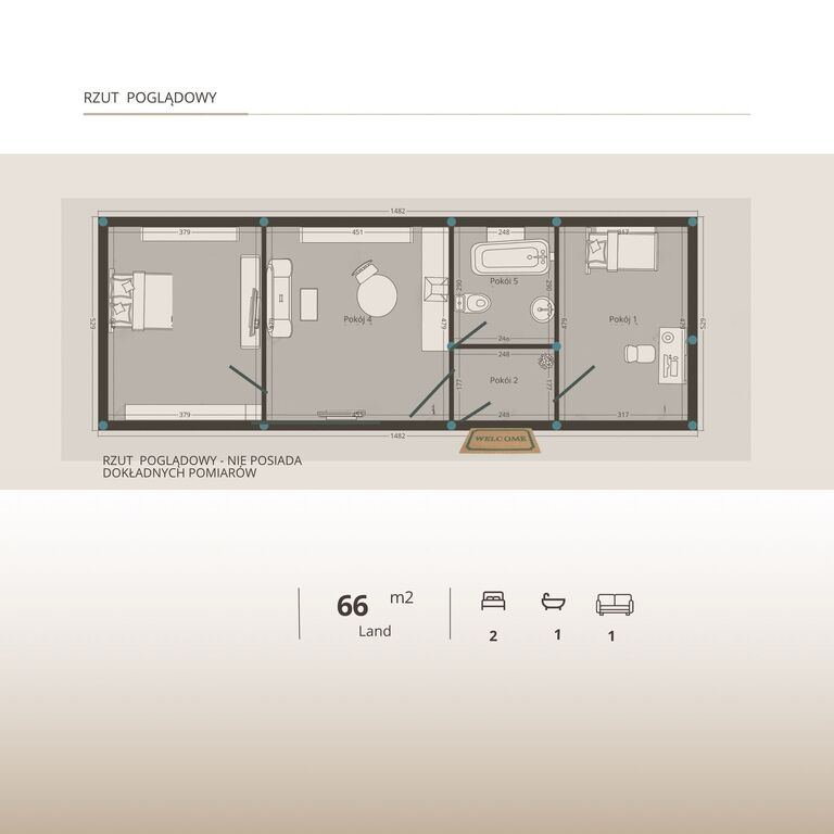 Mieszkanie na sprzedaż Szczecin, Turzyn 66 m2 | Arka Nieruchomości