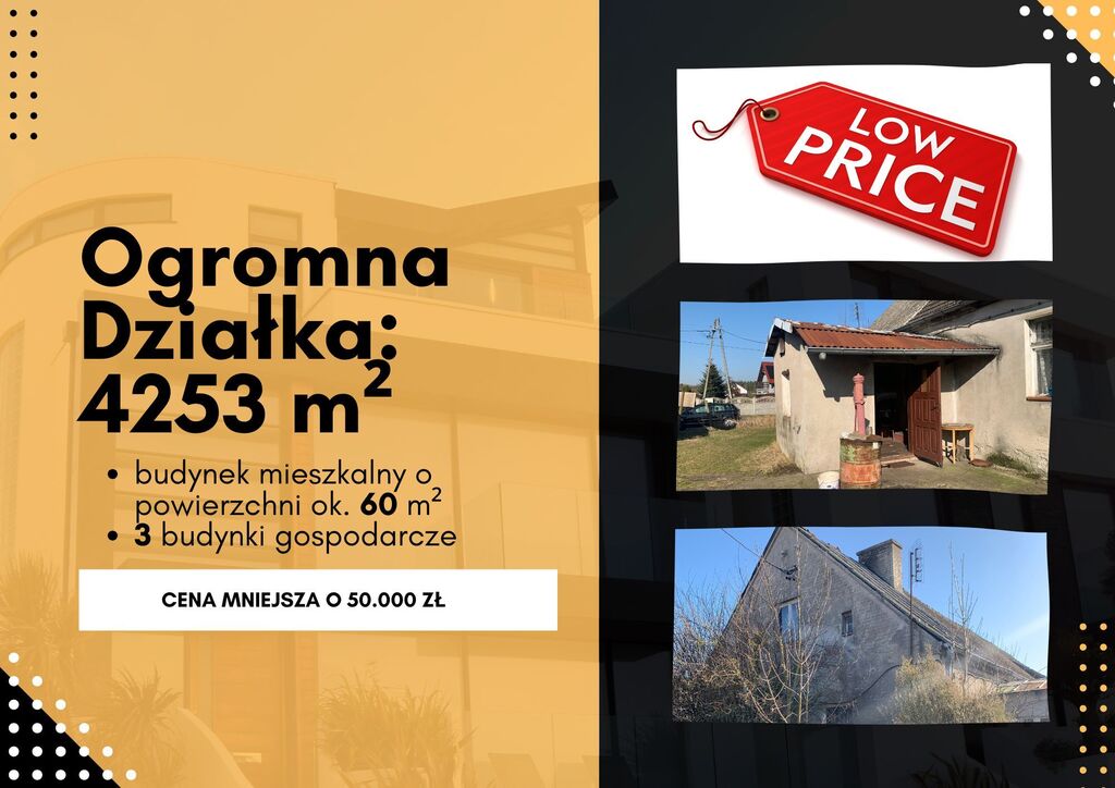 Dom na sprzedaż Komarowo 60 m2 | Arka Nieruchomości