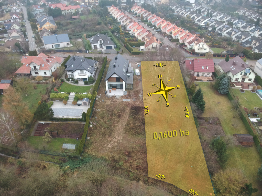 Działka na sprzedaż Szczecin, Bukowo 1 600 m2 | Arka Nieruchomości