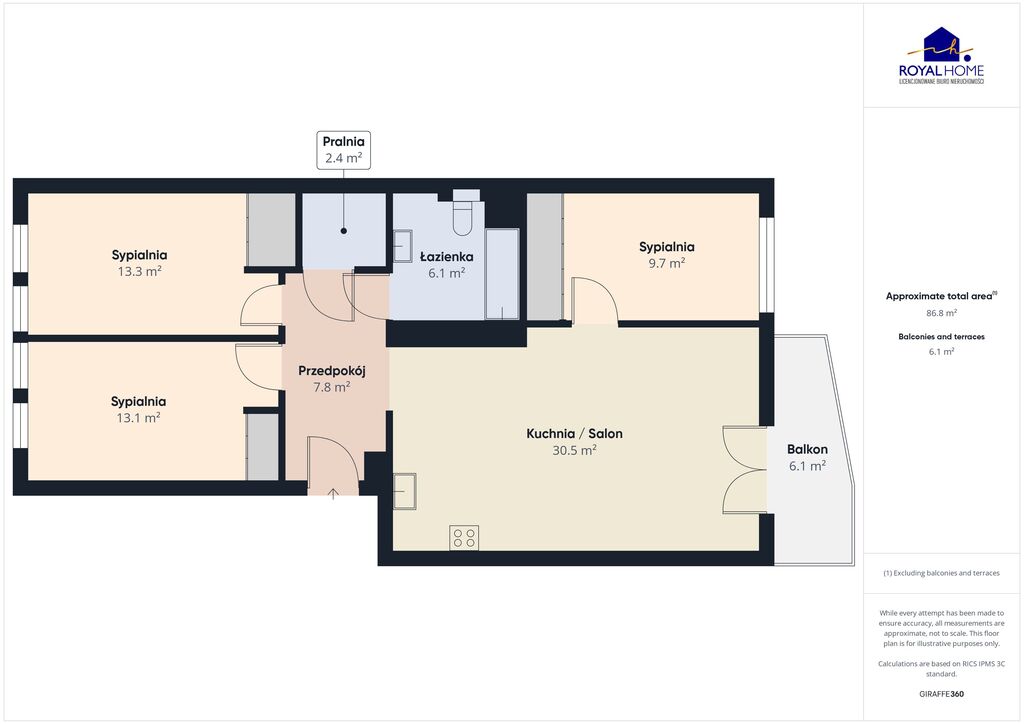 Mieszkanie na sprzedaż Szczecin, os. Bukowe 87 m2 | Arka Nieruchomości