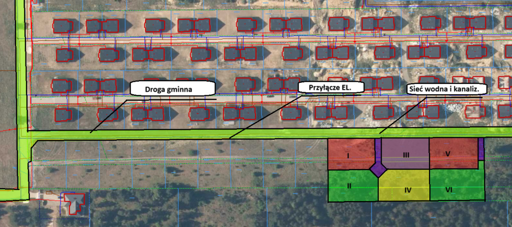 6 Działek Budowlanych Po 10 Ar. Kielce Suków.