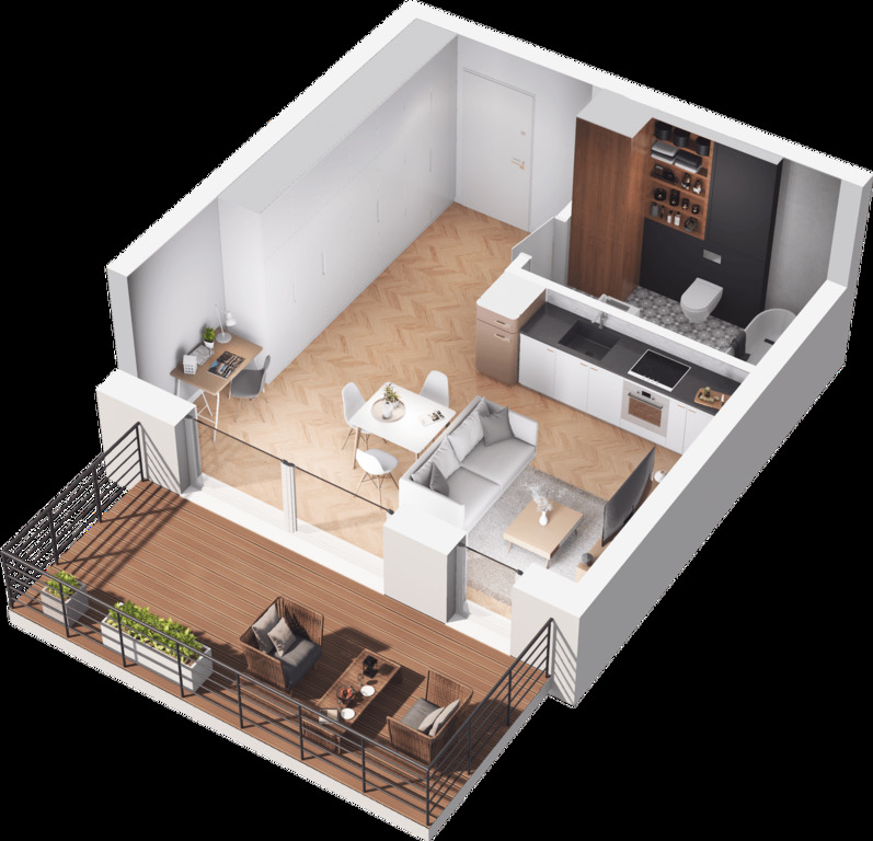 Mieszkanie na sprzedaż Szczecin, Dąbie 34 m2 | Arka Nieruchomości