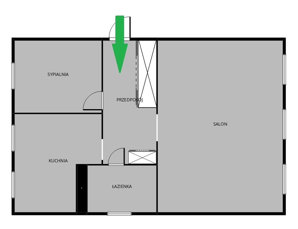 Mieszkanie na sprzedaż Szczecin, Centrum 43 m2 | Arka Nieruchomości