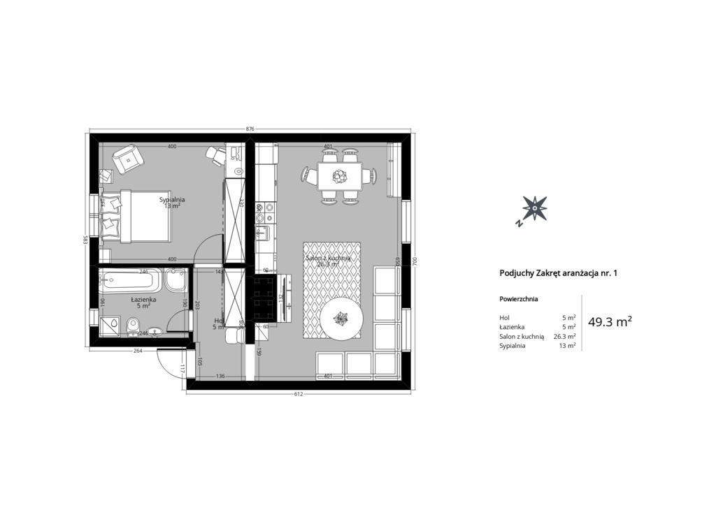 Mieszkanie na sprzedaż Szczecin, Podjuchy 49 m2 | Arka Nieruchomości