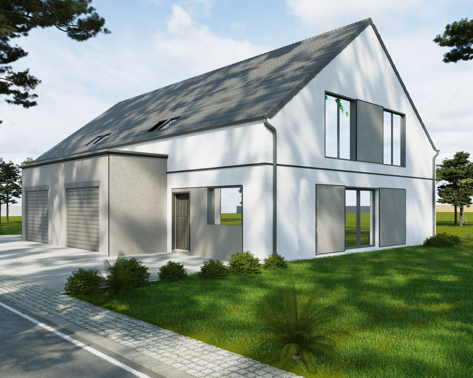 Bliźniaki w Krzeczynie - duża działka - super cena