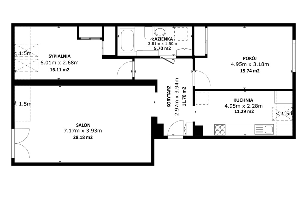 Mieszkanie na sprzedaż Szczecin, os. Bukowe 73 m2 | Arka Nieruchomości