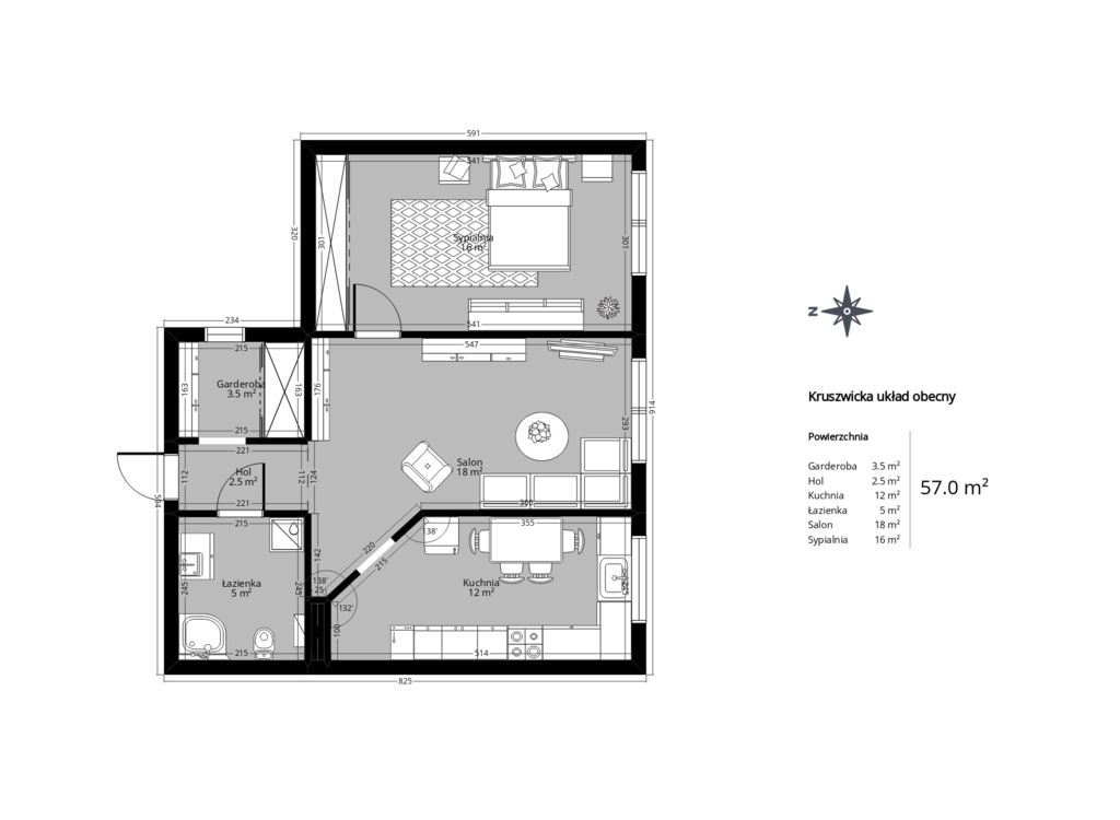 Mieszkanie na sprzedaż Szczecin, Gumieńce 57 m2 | Arka Nieruchomości