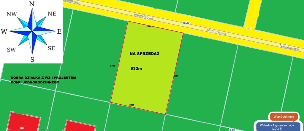Działka na sprzedaż Dobra 932 m2 | Arka Nieruchomości