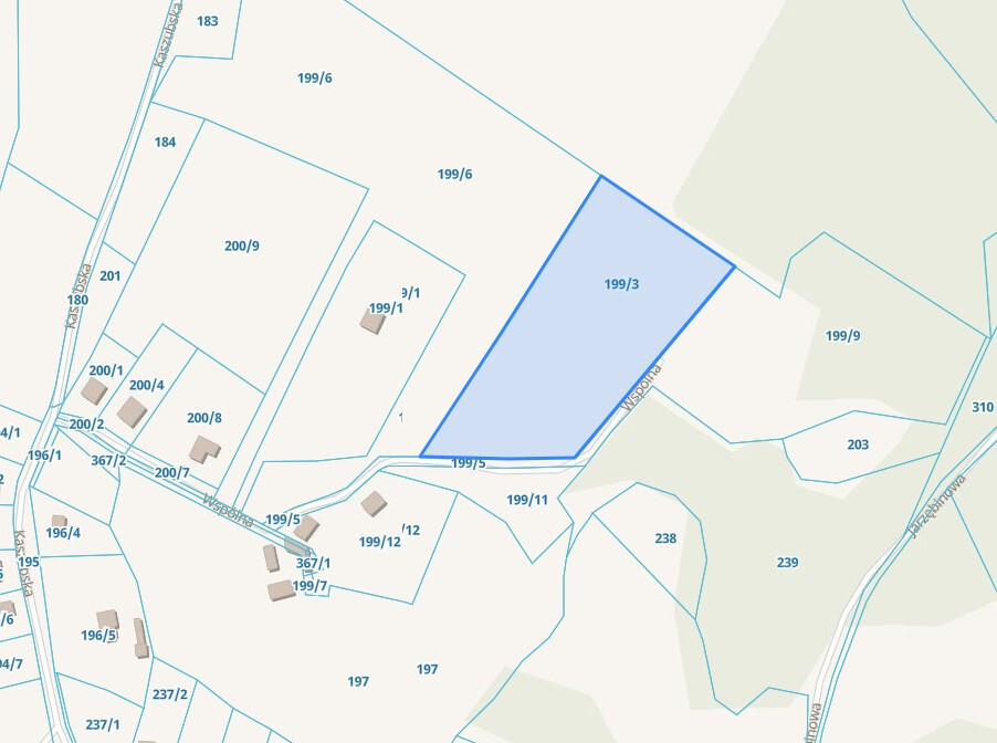 Działka inwestycyjna - Rąb gmina Przodkowo