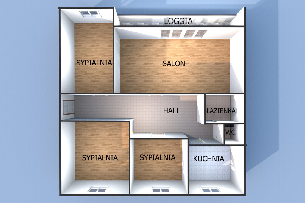 Komfortowa przestrzeń -4 pokoje na Zaspie