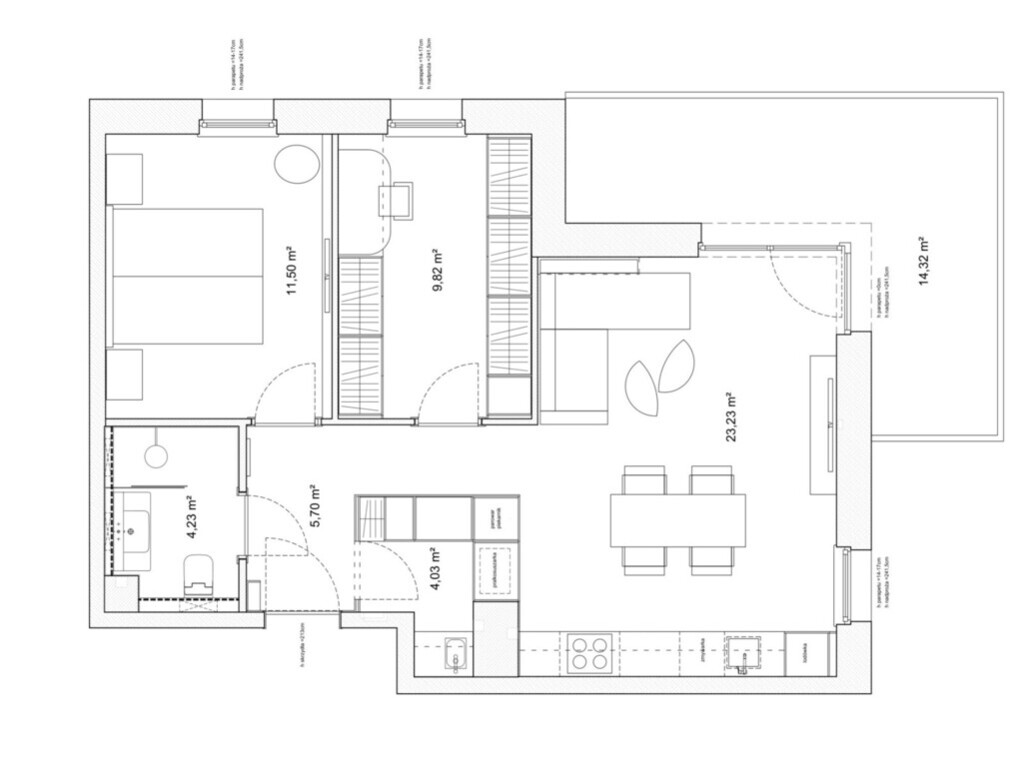 Trzypokojowy apartament na osiedlu Mila Baltica