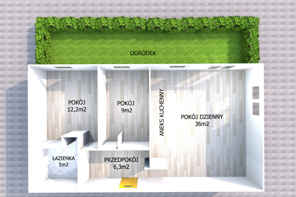 Jasne i przestronne 3 pokoje!