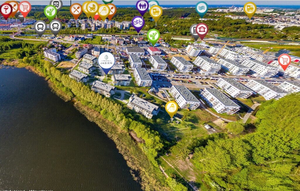 Apartament z widokiem na jezioro "Przystań Jasień"