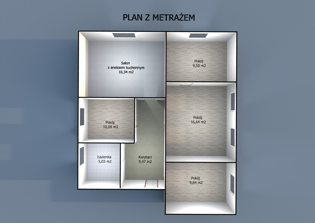 Mieszkanie z ogrodem o powierzchni 77m2 | Brzeźno