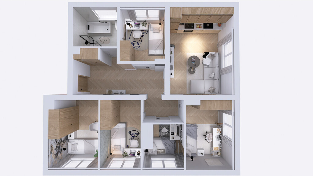 Mieszkanie z ogrodem o powierzchni 77m2 | Brzeźno