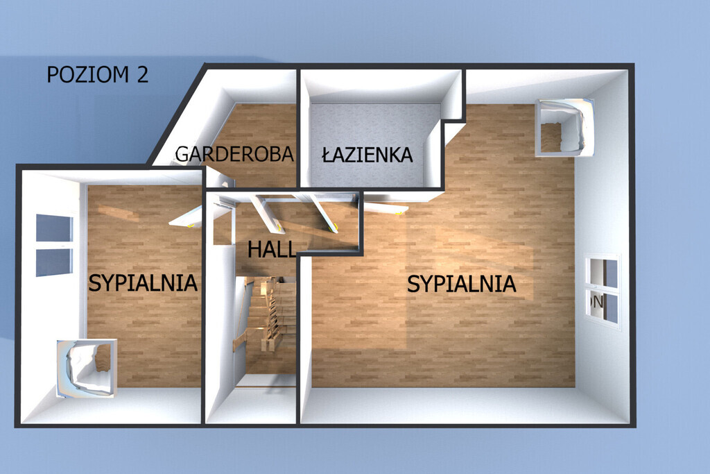 Dwupoziomowy apartament w wysokim standardzie