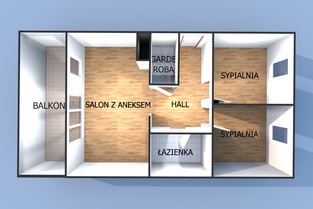 Ciche mieszkanie 3 pokojowe | Jasień