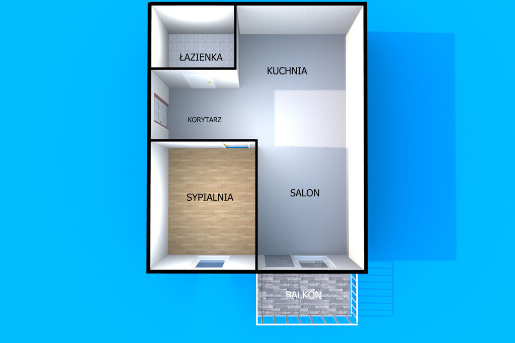 Apartament z widokiem na las | duży balkon