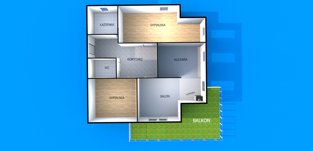 Apartament z widokiem na las