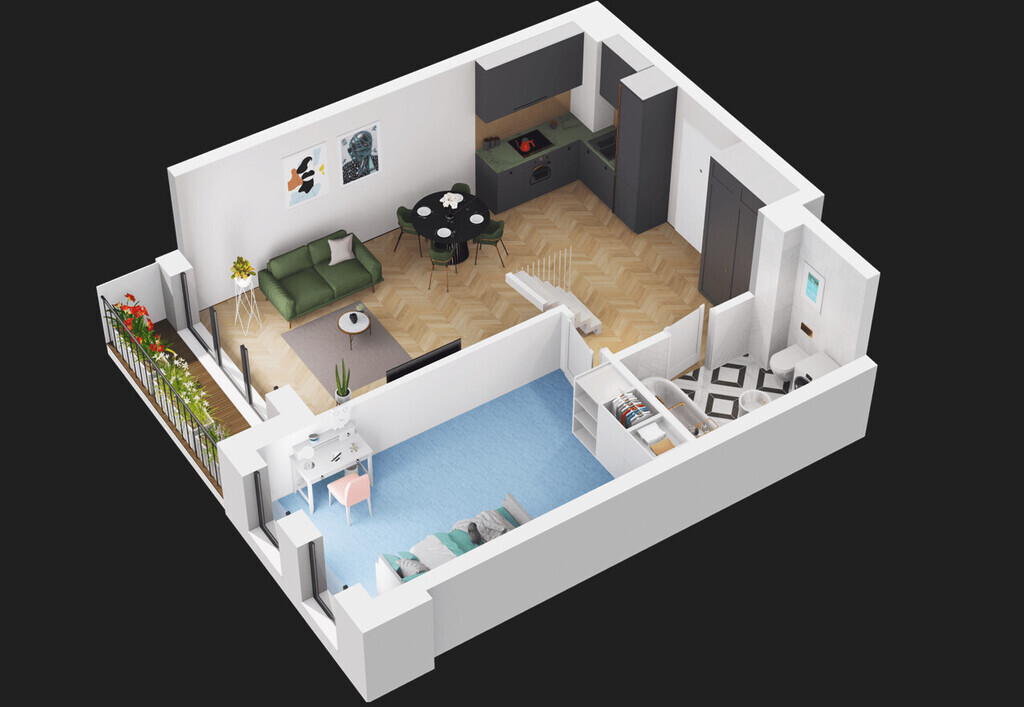 Apartament z antresolą w Gdyni - blisko plaży!