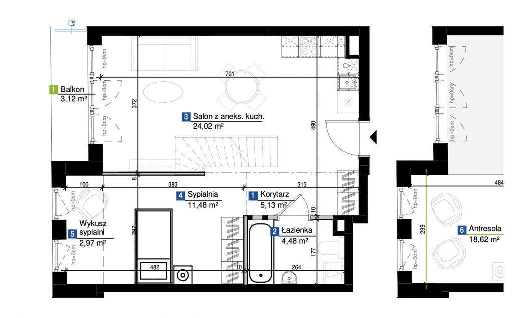 Apartament z antresolą w Gdyni - blisko plaży!