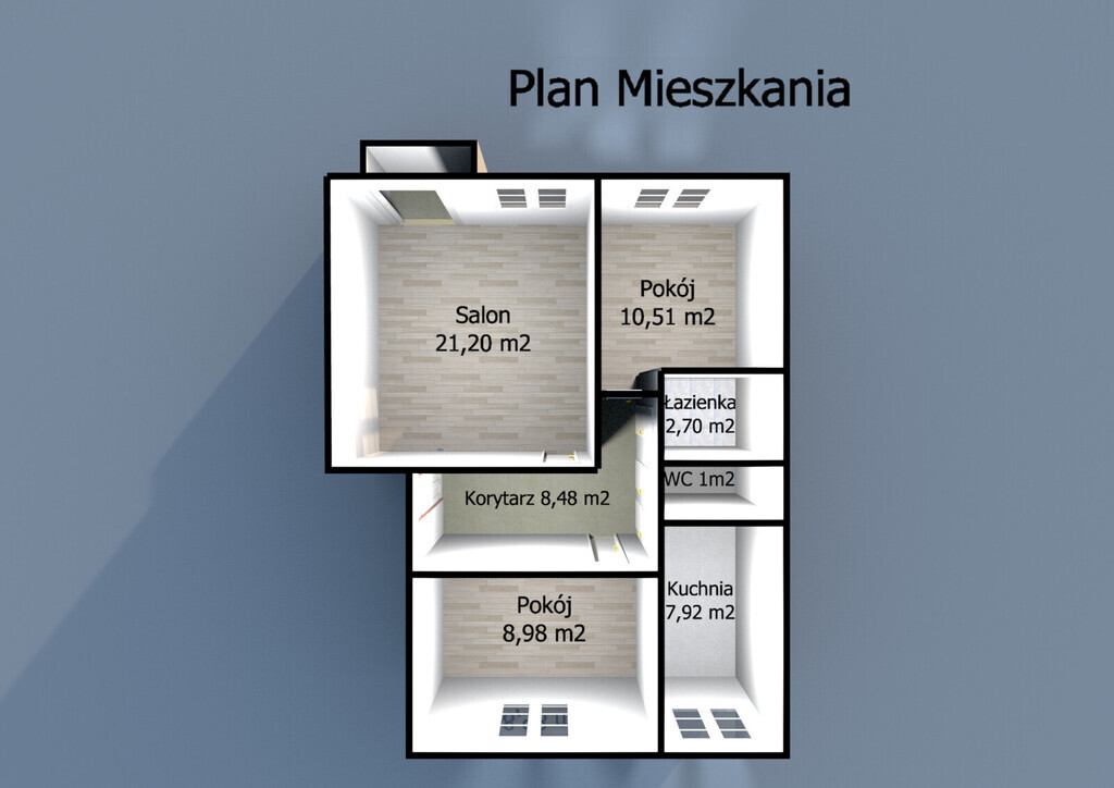 3 pokoje z widokiem na las i Gdynię Chylonię