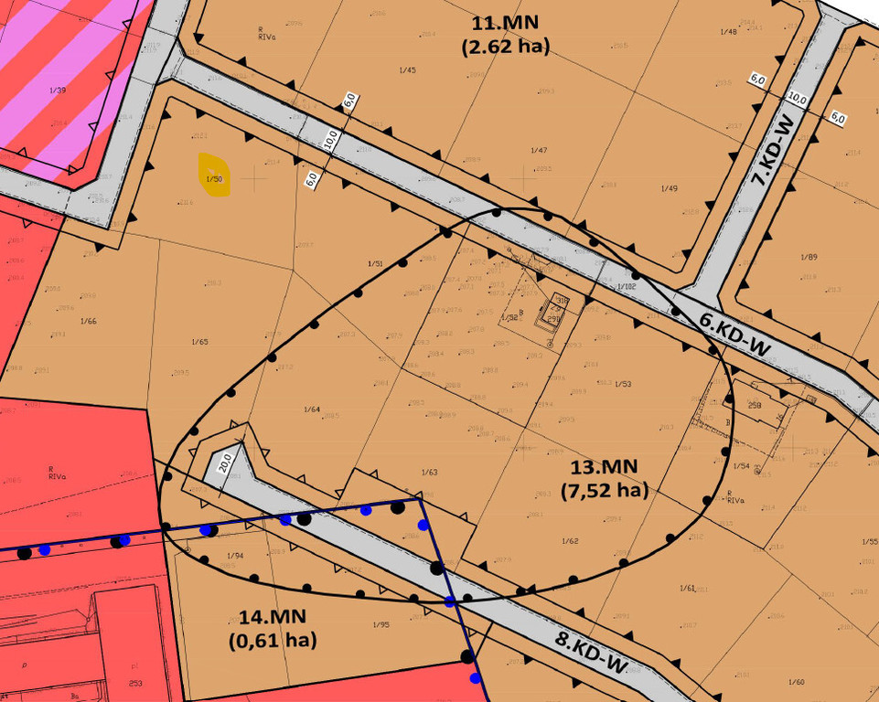 Działka budowlana | możliwość podziału | Borcz