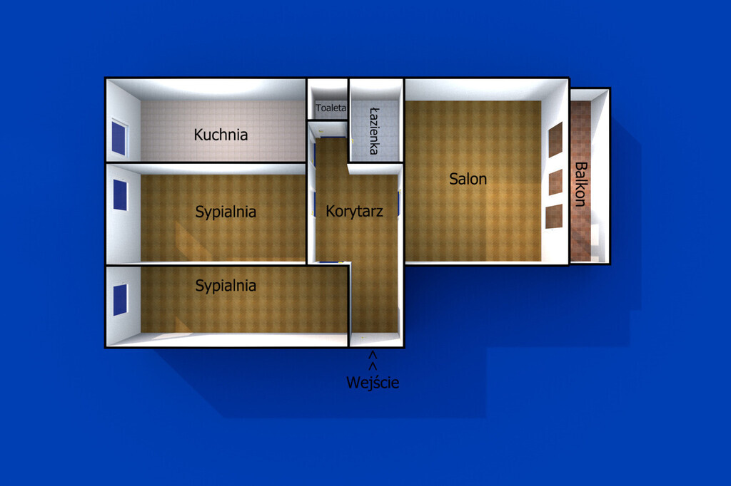 Trzypokojowe mieszkanie z widokiem na morze