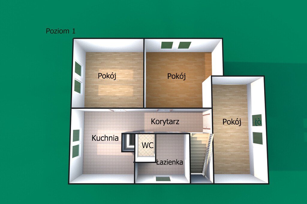 Dom z 3 mieszkaniami w Barłominie koło Luzina