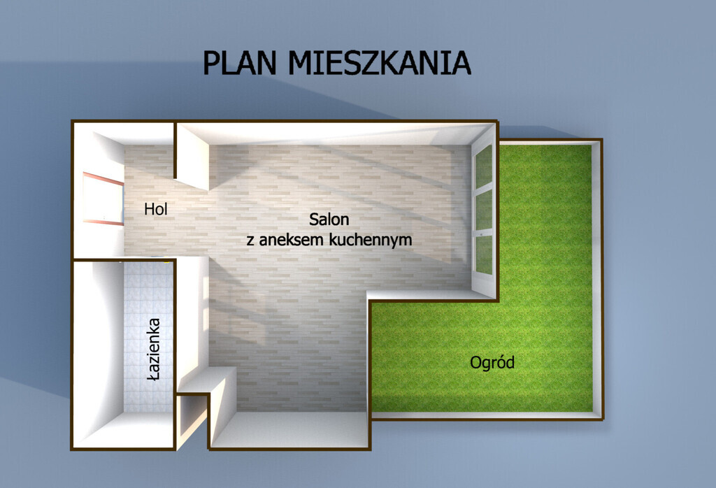 Nowoczesna kawalerka z ogrodem | SZUMILAS, Gdańsk