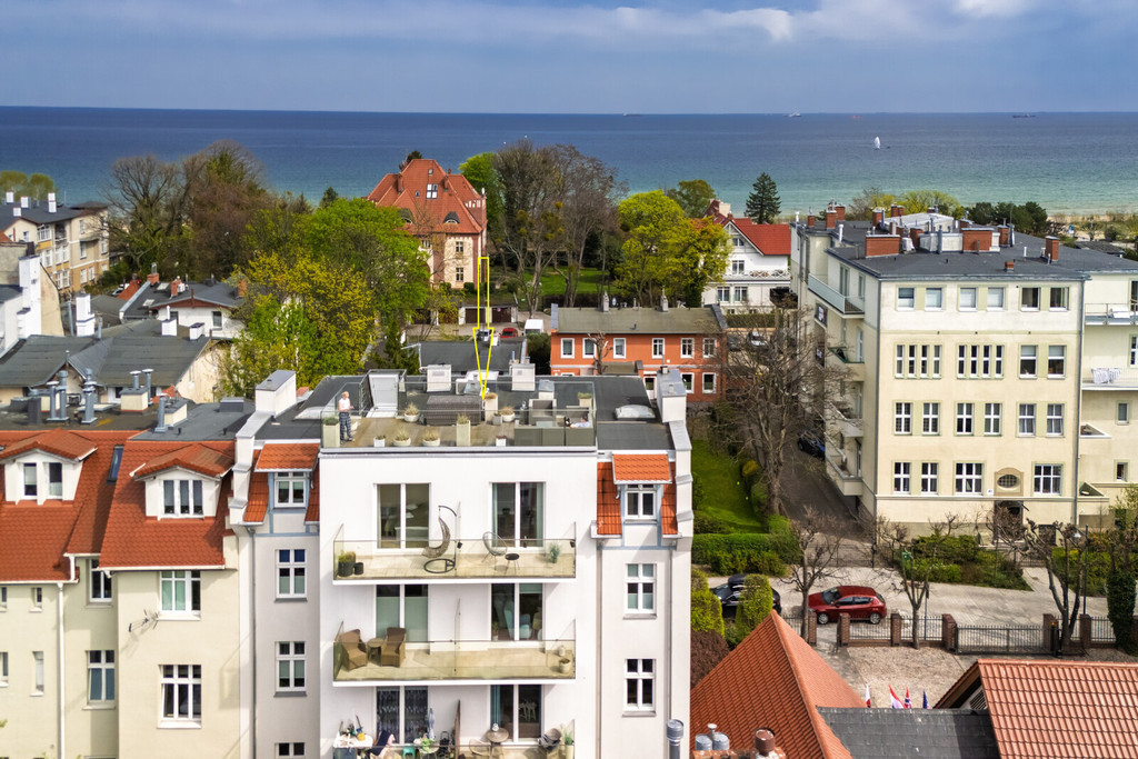 Perła w Sopocie | taras z panoramą na morze